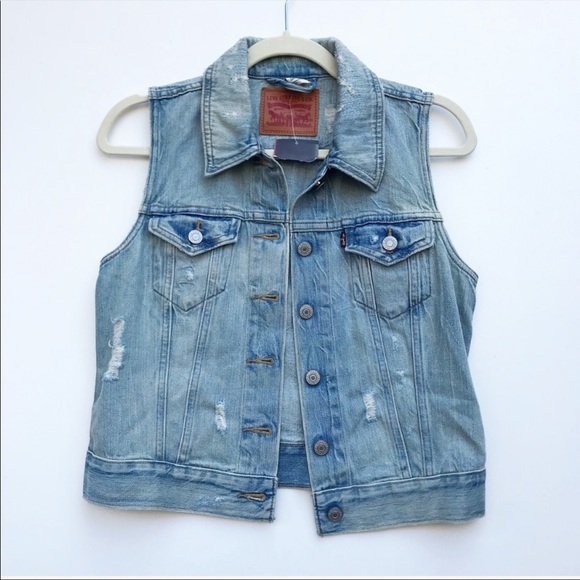 Levi's Jackets & Blazers - Levi’s Evil Eye Jacket Denim Vest Blue S